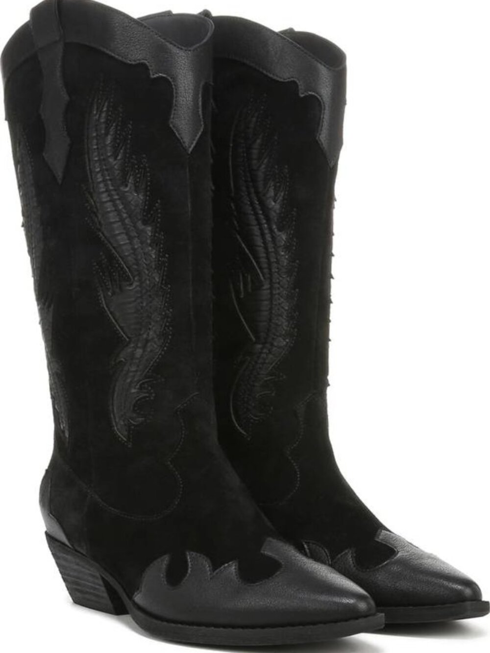 NEW MARLENA Cowgirl Boots – Black – Size 10M – Pointed Toe